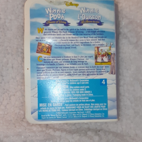 Vintage McDonald's Winnie The Pooh Collectable Toy - Picture 3 of 3